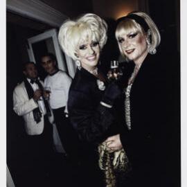 Drag queens at The Aurora Group's community fundraising event, 2000