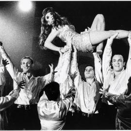 Bubbles performs on stage, The Drag Industry Variety Awards (DIVA), 1991