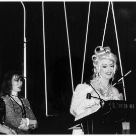 Amelia Airhead receives a The Drag Industry Variety Awards (DIVA) award, Cumberland Street The Rocks, 1994