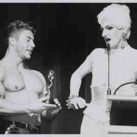 Cindy Pastel's induction into The Drag Industry Variety Awards (DIVA) Hall of Fame, Horden Pavilion Driver Avenue Moore Park, 1995