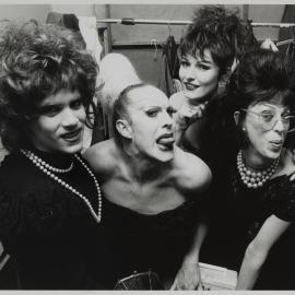 Drag queens backstage, 1989