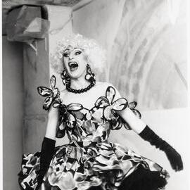Drag queen, Mitzi MacIntosh's 10th birthday, Balmain Town Hall, Darling Street Balmain, 1990