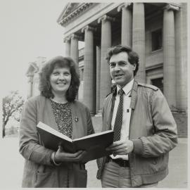 Margy Burn and Robert French, State Library of New South Wales, Shakespeare Place Sydney, 1990