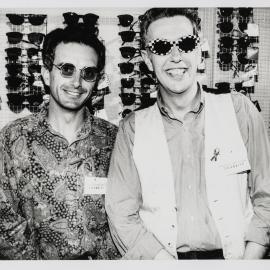 Paul O'Grady and John Fowler at Aussie Boys Opening, 1993