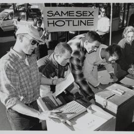 Same Sex Hotline set up by the NSW Gay and Lesbian Rights Lobby (GLRL), 1997