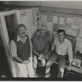 Gay and Lesbian Counselling Service NSW (GLCS) staff, Wellington Street Waterloo, no date