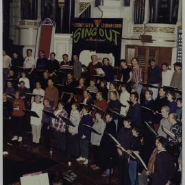 Sydney Gay and Lesbian Choir (SGLC) perform at Sydney Town Hall, George Street Sydney, no date