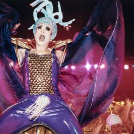 Drag performer at Hand in Hand party, 2000