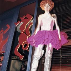 Drag queen at Hand in Hand party, Stonewall Hotel, Oxford Street Darlinghurst, 2001