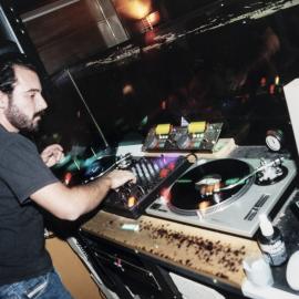 DJ performing at Icebox, Kellett Street Potts Point, 2000