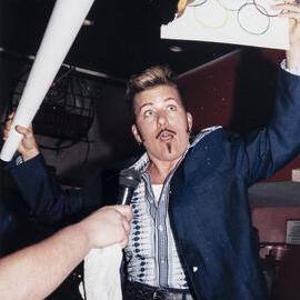 Olympic Games parody skit at Icebox, Kellett Street Potts Point, 2000