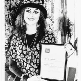 Mazz Image receives AFAO media award, Clarence Street Sydney, 1996