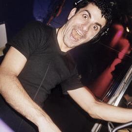 DJ at a Juice event, Phoenix Bar, Oxford Street Darlinghurst, 1999