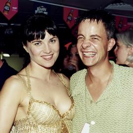 Lucy Lawless and Jonathan Parsons, Sydney Mardi Gras, 1999