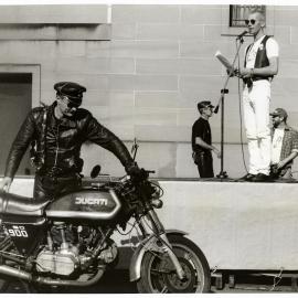 Blessing the bikes, Sydney Leather Pride Fair Day, Forbes Street Darlinghurst, 1992