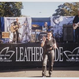 Band performance, Sydney Leather Pride Fair Day, Forbes Street Darlinghurst, 1999