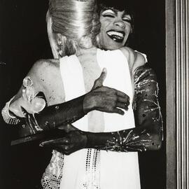 Leggs Galore and Tallulah Brite, The Drag Industry Variety Awards (DIVA), DCM nightclub, Oxford Street Darlinghurst, 1992