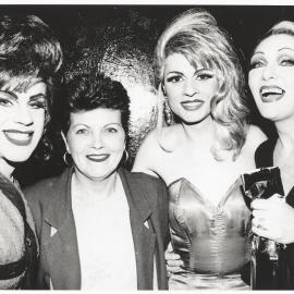 Judges and Jeanne Little at Super Model final, The Flinders Hotel Darlinghurst, 1994