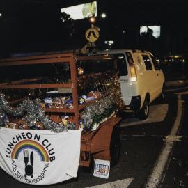 Luncheon Club Christmas truck in Taylor Square, Oxford Street Darlinghurst, 2000