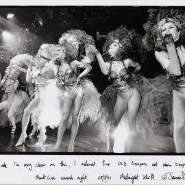 Burlesque performers, Mardi Gras Awards Night, Midnight Shift, Oxford Street Darlinghurst, 1993