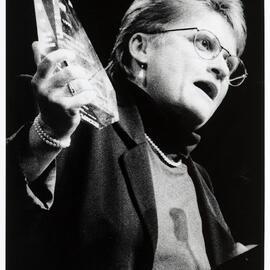 Jill Jones receives an award, Mardi Gras Awards Night, Sydney Town Hall, George Street Sydney, 1996