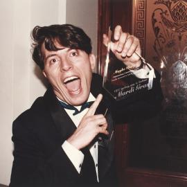 Chris Daniel receives Mardi Gras Outstanding Community Event award, George Street Sydney, 1997