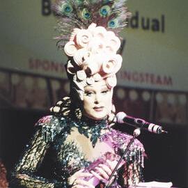 Maude Boate wins award, Mardi Gras Awards Night, Seymour Centre, Cleveland Street Chippendale, 1999