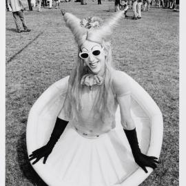 Drag queen, Mardi Gras Fair Day, Jubilee Park Glebe, 1996