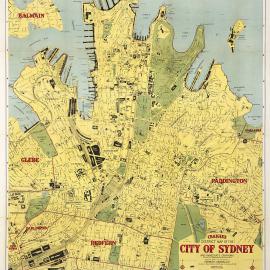 Map - Craigie's district map of the City of Sydney and immediate environs, circa 1927