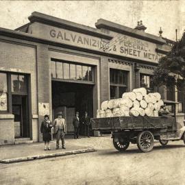 JW Tomlin's Federal Galvanising and Sheet Metal factory, Bourke Street Surry Hills, 1920's