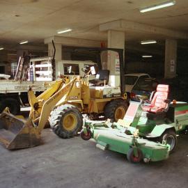 Council vehicles at Epsom Road depot Zetland, 1989