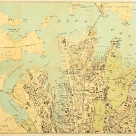 Map - Wharf accommodation of the Port of Sydney, circa 1919-1924