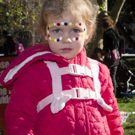 Child with face paint, NAIDOC In The City, Hyde Park, 2014