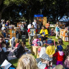 Story time at NAIDOC In The City, Hyde Park, 2014