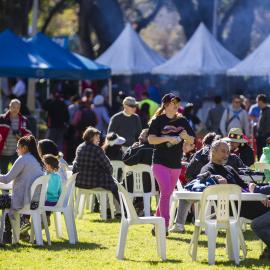Crowds enjoying the celebrations, NAIDOC In The City, Hyde Park, 2014