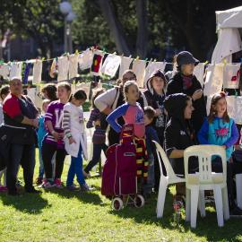 The kids artwork space, NAIDOC In The City, Hyde Park, 2014
