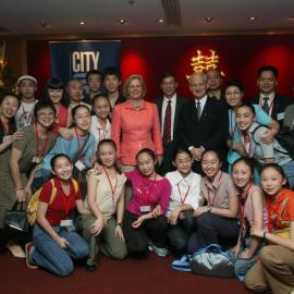 Mayor and volunteers, Official Launch, Chinese New Year, Market City, Quay Street Haymarket, 2004