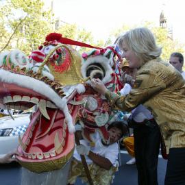 Lord Mayor Lucy Turnbull, Chinese New Year, Sydney Town Hall, George Street Sydney, 2004