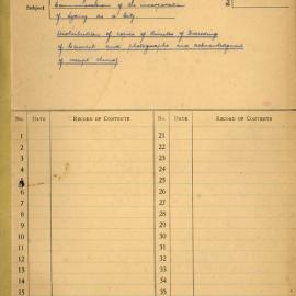 File - Centenary of the City of Sydney distribution of minutes and photograph, Sydney, 1942