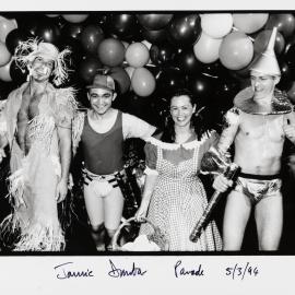 Wizard of Oz themed parade entrants in Sydney Gay and Lesbian Mardi Gras Parade, Darlinghurst, 1994