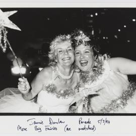 Parade entrants dressed as fairies, Sydney Gay and Lesbian Mardi Gras Parade, Darlinghurst, 1994