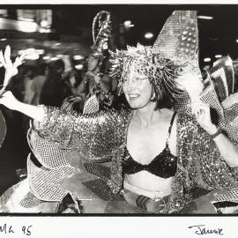 Parade entrant, Sydney Gay and Lesbian Mardi Gras parade, Oxford Street Darlinghurst, 1995
