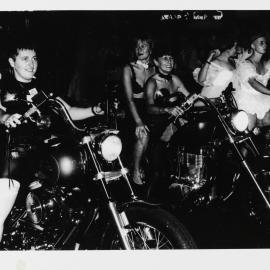 Dykes on Bikes, Sydney Gay and Lesbian Mardi Gras parade, Oxford Street Darlinghurst, 1995