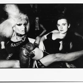 Drag queen and Isabel Kormos, Midnight Shift Oxford Street Darlinghurst, 1990