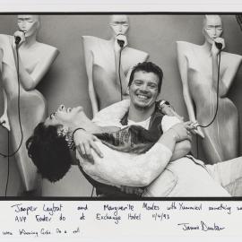 Jasper Laybutt and Marguerite Montes at the Exchange Hotel, Oxford Street Darlinghurst, 1993