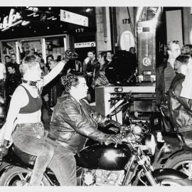 Dykes on Bikes, Sydney Gay and Lesbian Mardi Gras Parade, Oxford Street Darlinghurst, 1997