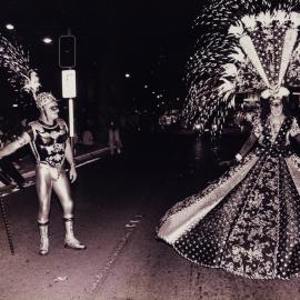 Ron Muncaster in the Sydney Gay and Lesbian Mardi Gras Parade, Flinders Street Darlinghurst, 1997