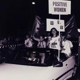 AIDS Council of NSW (ACON), Sydney Gay and Lesbian Mardi Gras Parade, Darlinghurst, 1997
