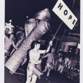 AIDS Council of NSW (ACON), Sydney Gay and Lesbian Mardi Gras Parade, Flinders Street Paddington, 1997