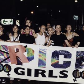 Rice Girls float, Sydney Gay and Lesbian Mardi Gras parade, Oxford Street Darlinghurst, 1998